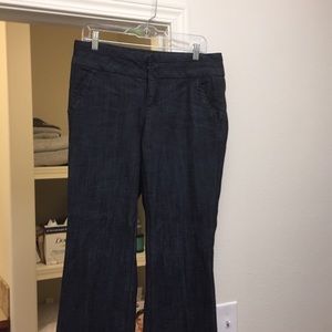 Denim slacks